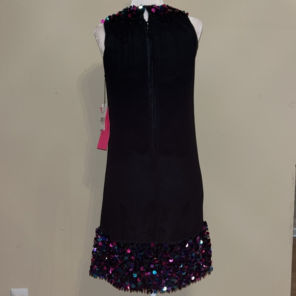 Betsey Johnson Silk Sequined and Beaded Dress 0 - Picture 12 of 16